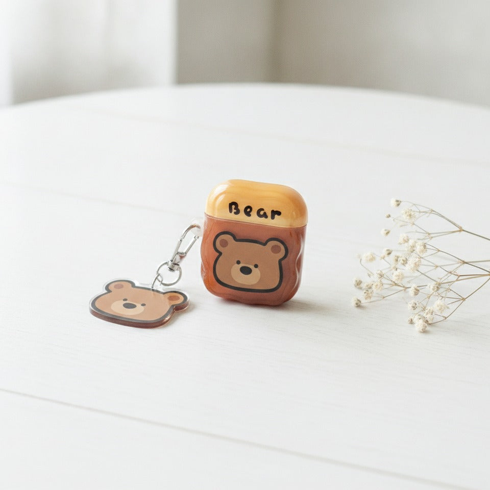 Bear Honey Pot AirPods Case - Brown (for AirPods 3)