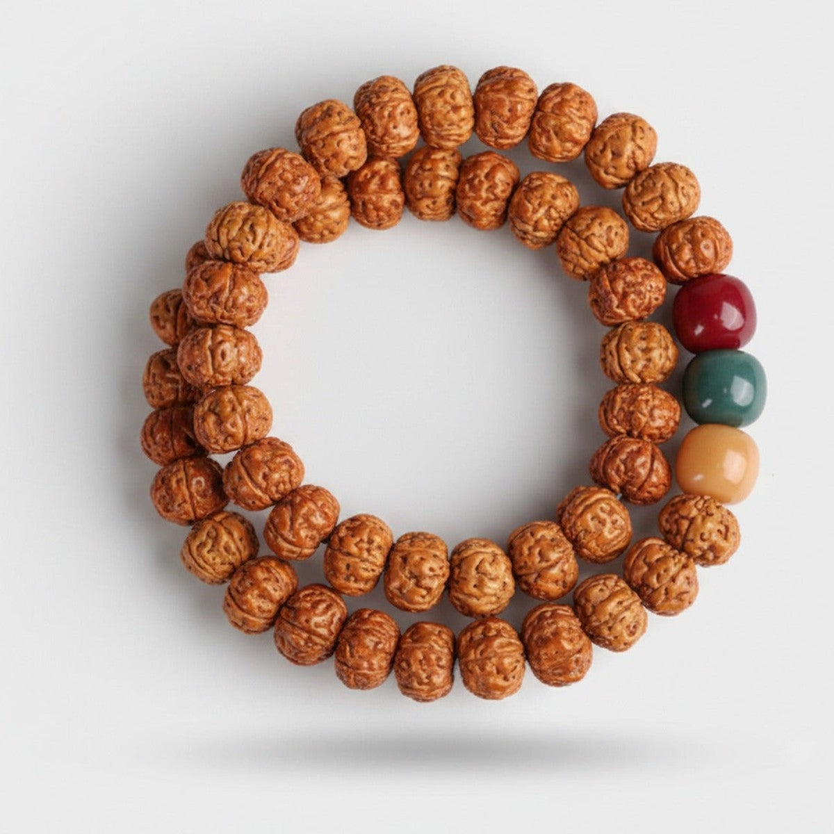 Rudraksha Seed Beaded Bracelet With Gemstone Accents – jewelry (view 1)
