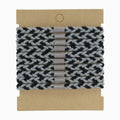 Braided Rope Hair Clips Black White Grey – hair accessories (view 1)