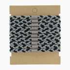 Braided Rope Hair Clips Black White Grey – hair accessories (view 1)