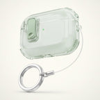 Green Magnetic Clear AirPods Protective Case with Ring – tech (view 1)