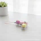 Cute Pup Light-Up Keychain - Pink