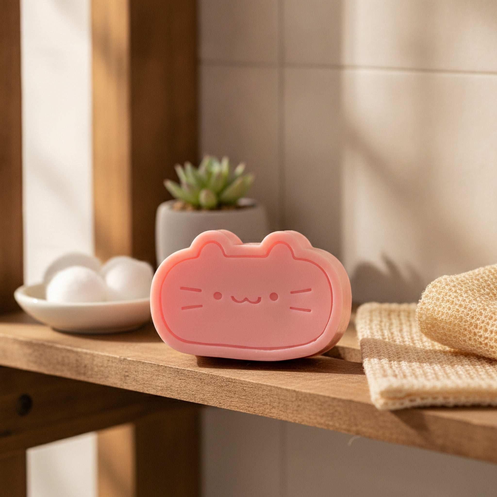 Cheese Cat Squishy - Pink Cheese