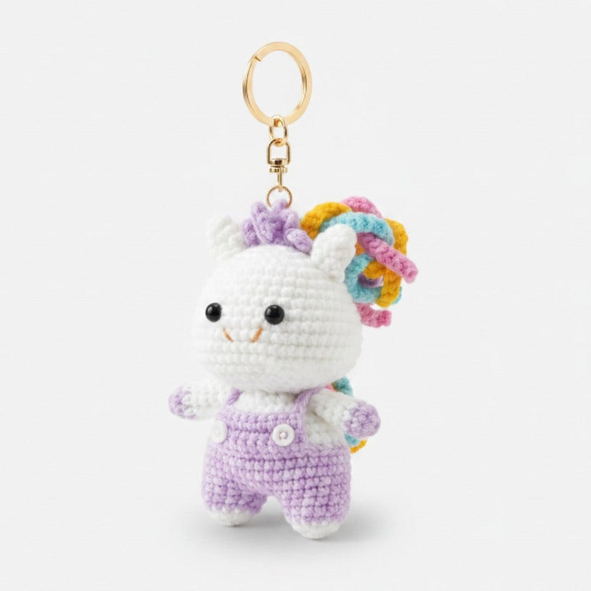 Mini Crochet Keychain DIY Kit - Rainbow Horse