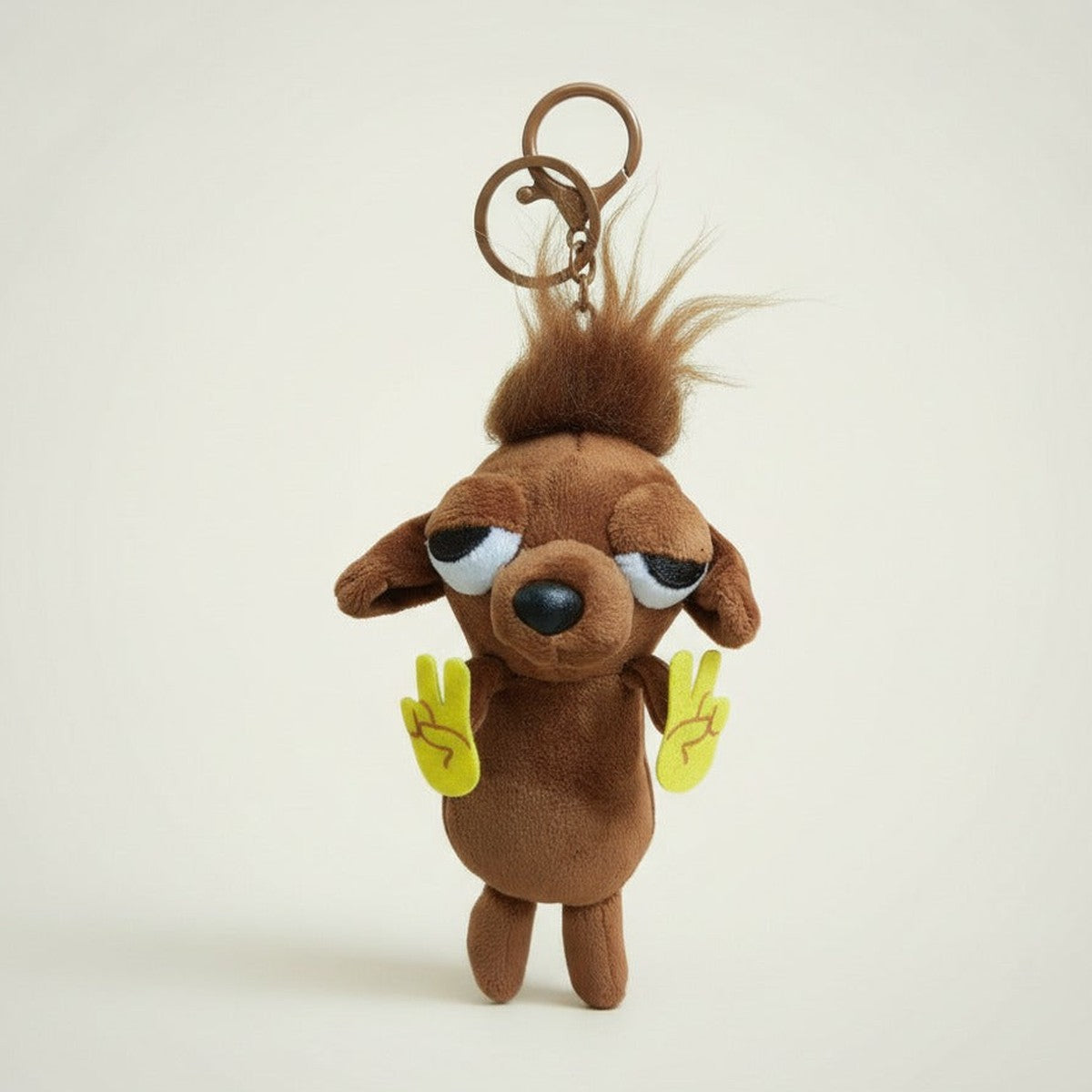 Sleepy Eyes Character Plush Keychain – novelty & toys (view 1)