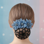 Flower Cluster Hair Claw - Sky Blue
