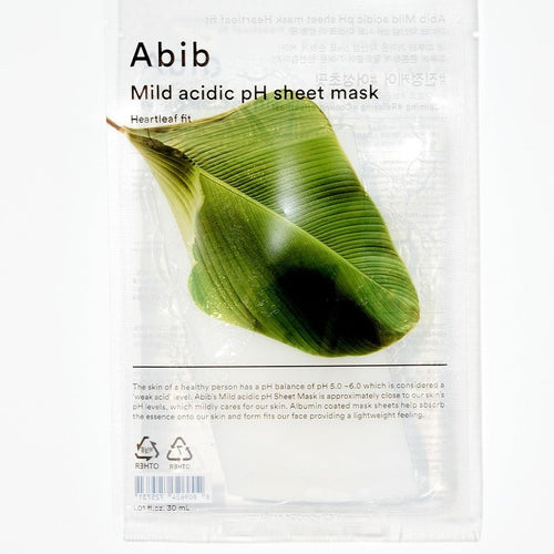 Mild Acidic pH Sheet Mask Heartleaf Fit