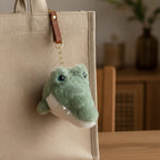 Tiny Gator Plush Keychain - Dark Green