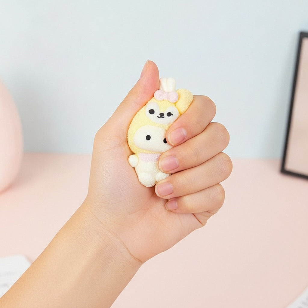 Silicone Cream Squishy Slow Rising Stress Relief Toy - Type 2 - squeeze in hand