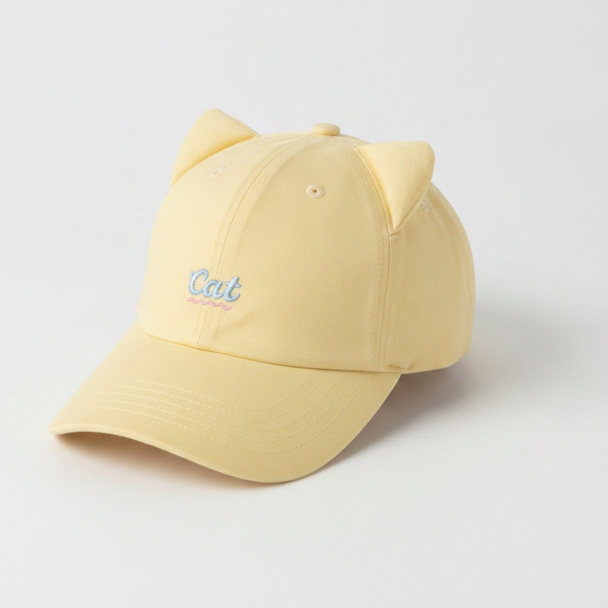 Cat Ear Baseball Cap - Yellow Cat Ear Duck Bill Cap – apparel accessories (view 1)