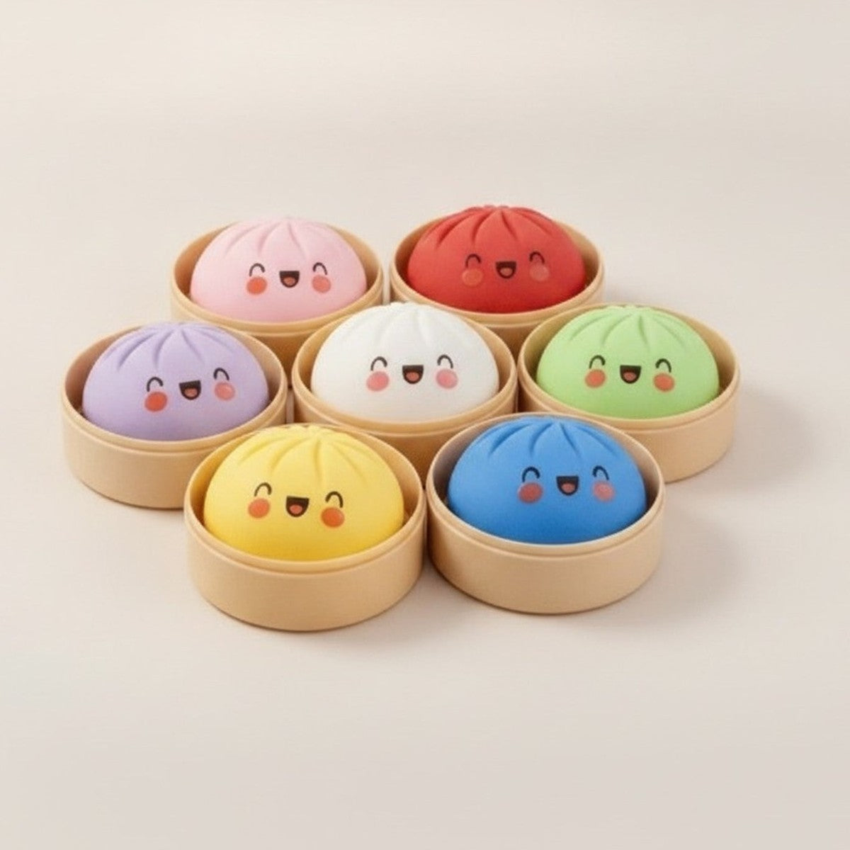 Cute Baozi Steamed Bun Squishy Fidget Toys – novelty & toys (view 1)