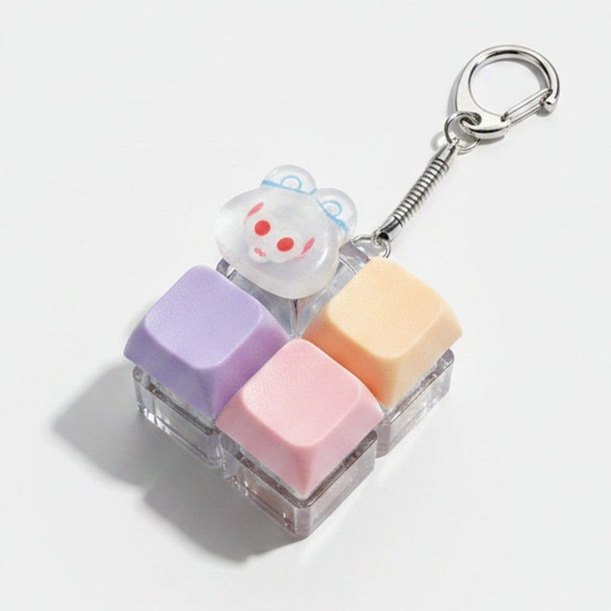Smiley Face Keychain With Blocks - Type 5