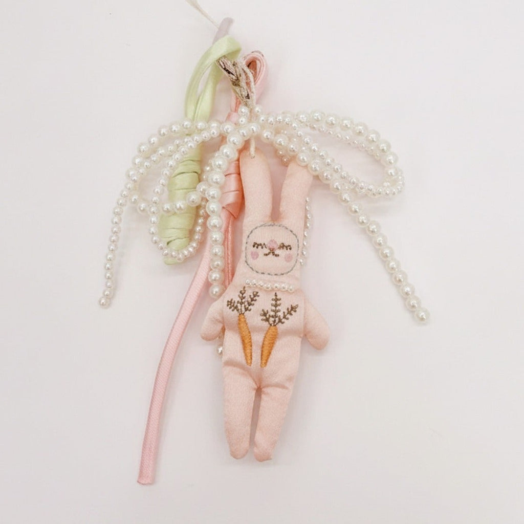 Pearl Beaded Flower Fairy Doll Keyring – novelty & toys (view 1)