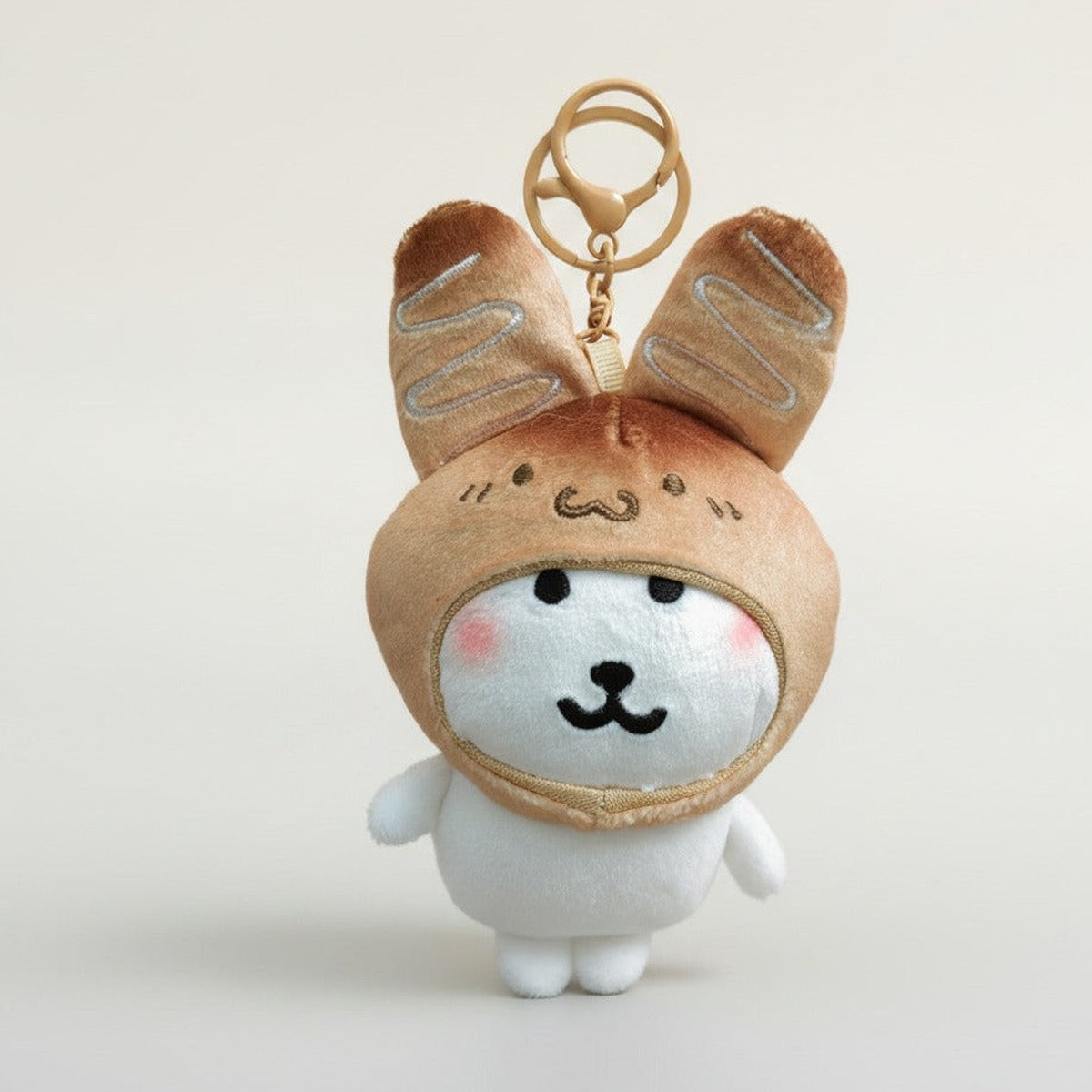 Cute Bread Bunny Plush Keychain – novelty & toys (view 1)