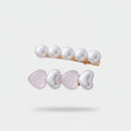 Pearl & Heart Hair Clip Set Default