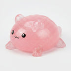 Sparkly Squishy Salamander Charm - Pink
