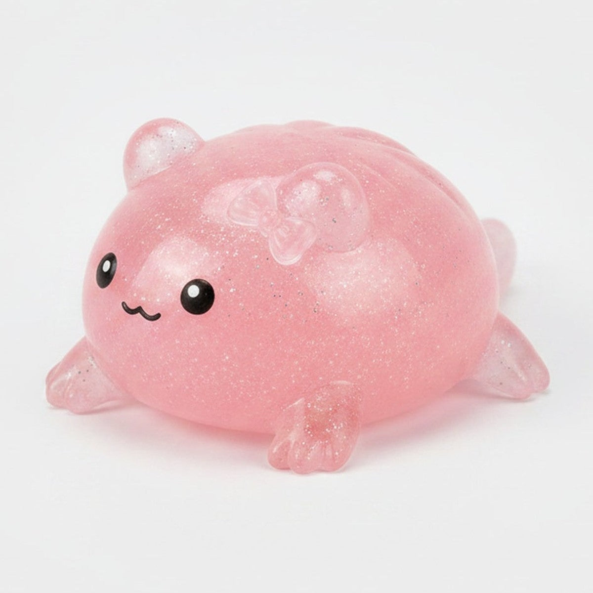 Sparkly Squishy Salamander Charm - Pink