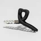 Black Pearl Beaded Hair Claw Clip – hair accessories (view 1)