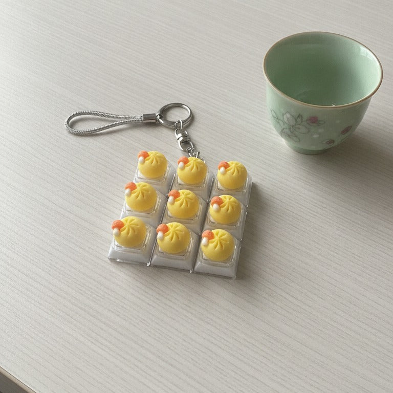 Stacked Dumpling Keychain - Yellow