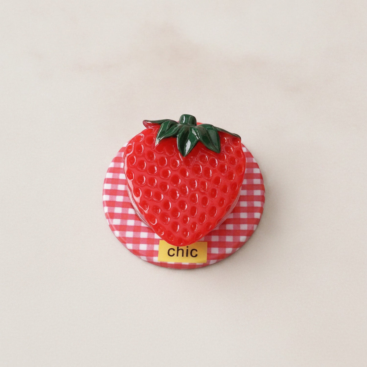 Strawberry Phone Grip - Red