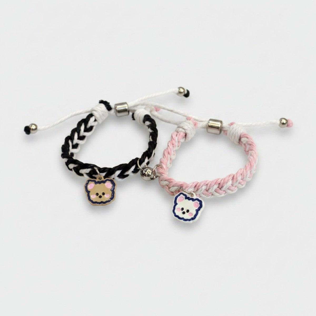 Braided Teddy Bear Charm Friendship Bracelets Set – jewelry (view 1)