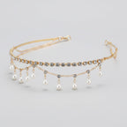 Pearl & Crystal Hair Claw Set - Gold