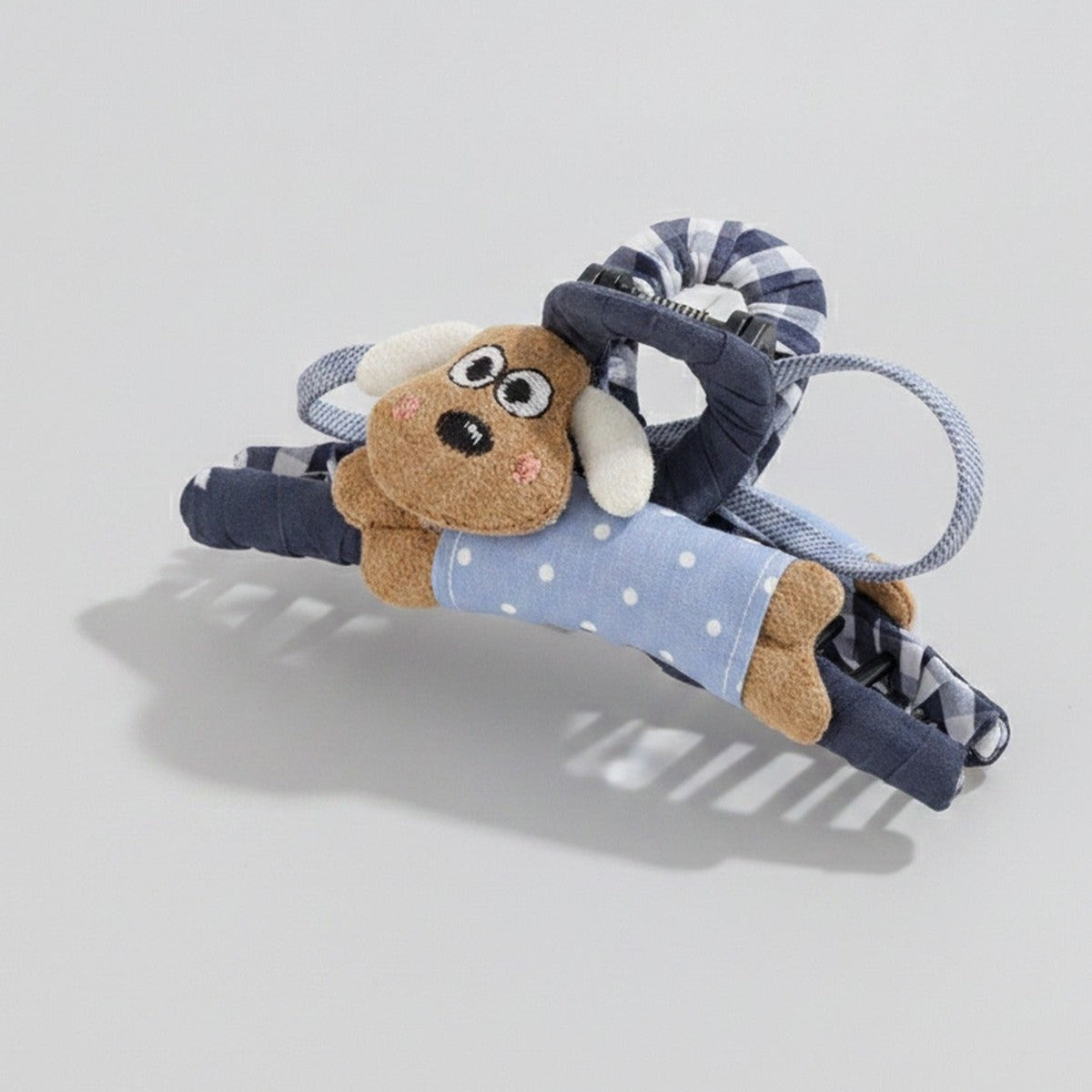 Puppy Rope Hair Claw Clip Blue – hair accessories (view 1)