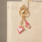 Western Charm Keychain Set - Bandana, Pink