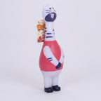 Lucky Cat Squeaky Toy Figure - Multicolor
