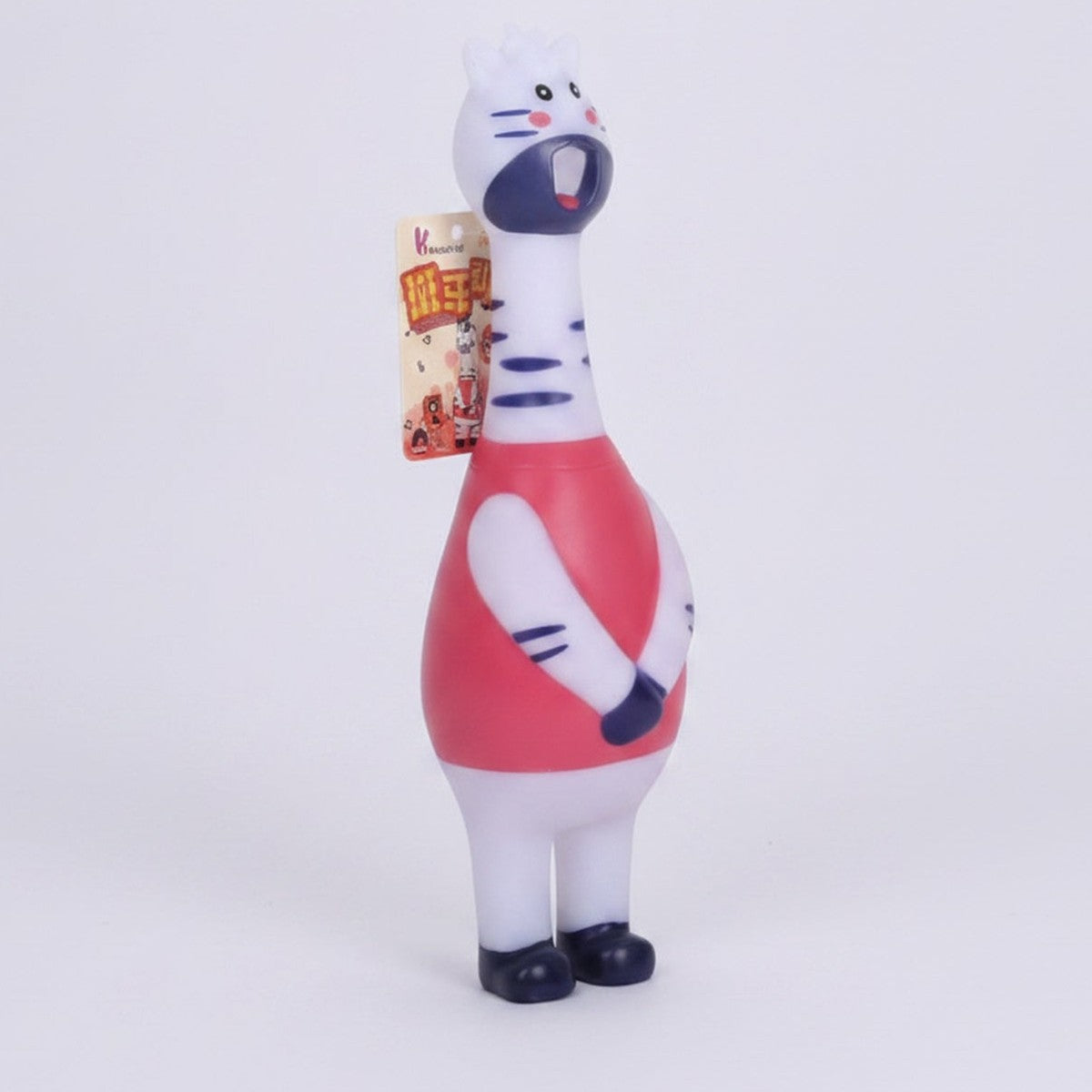 Lucky Cat Squeaky Toy Figure - Multicolor