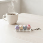 Mini Paw Pad Keychain - Clear Macaron Mix
