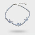 Silver Butterfly Rhinestone Tennis Bracelet – jewelry (view 1)