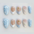 Ocean Bloom 3D Press-On Nails - Type 4