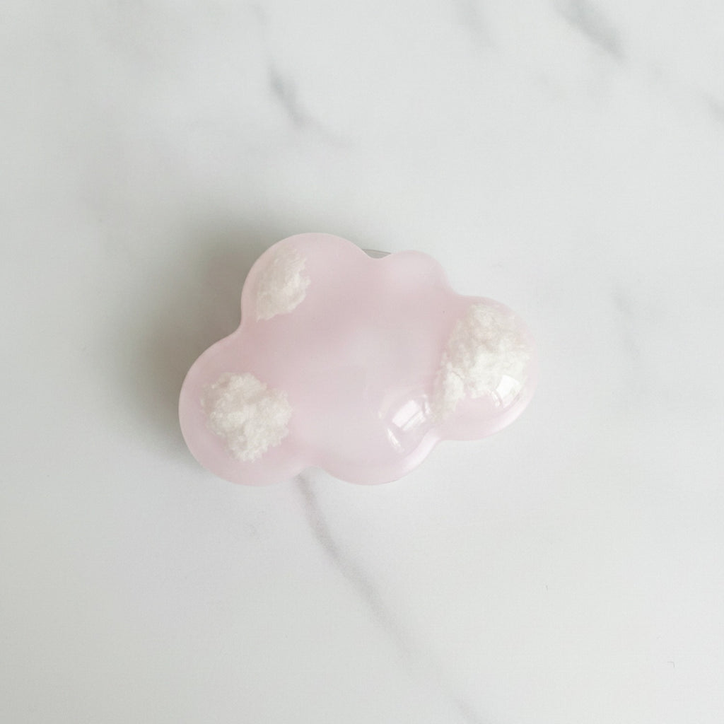 Puffy Cloud Phone Grip - Soft Pink