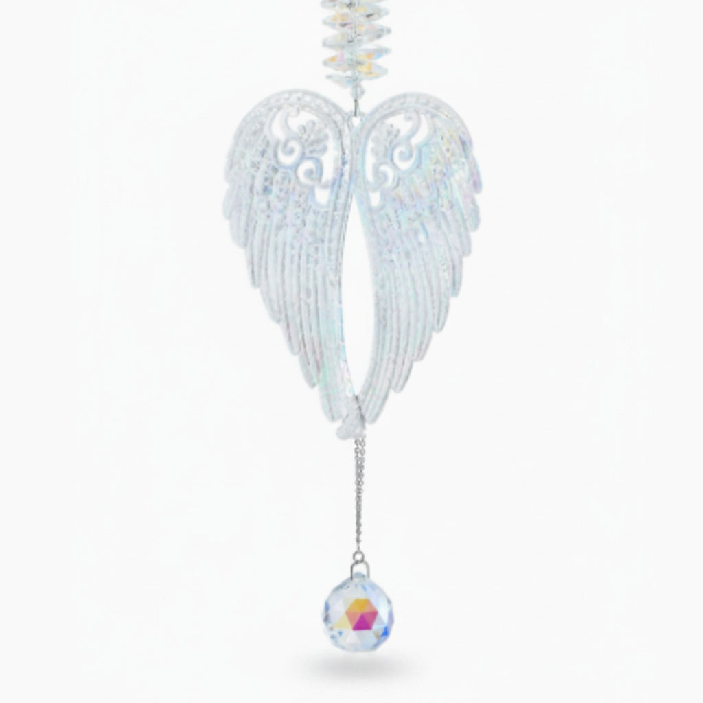 Angel Wings Car Charm - Iridescent