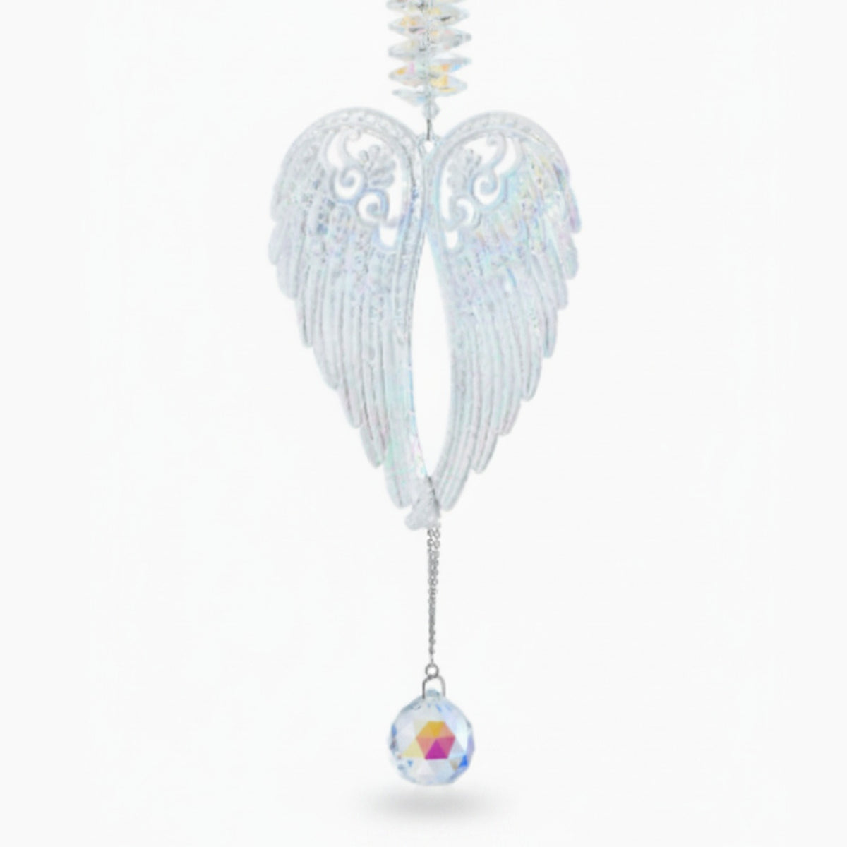 Angel Wings Car Charm - Iridescent