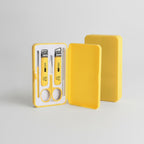 Yellow Nail Care Kit With Scissors And Nail File – Korean nail care (view 1)