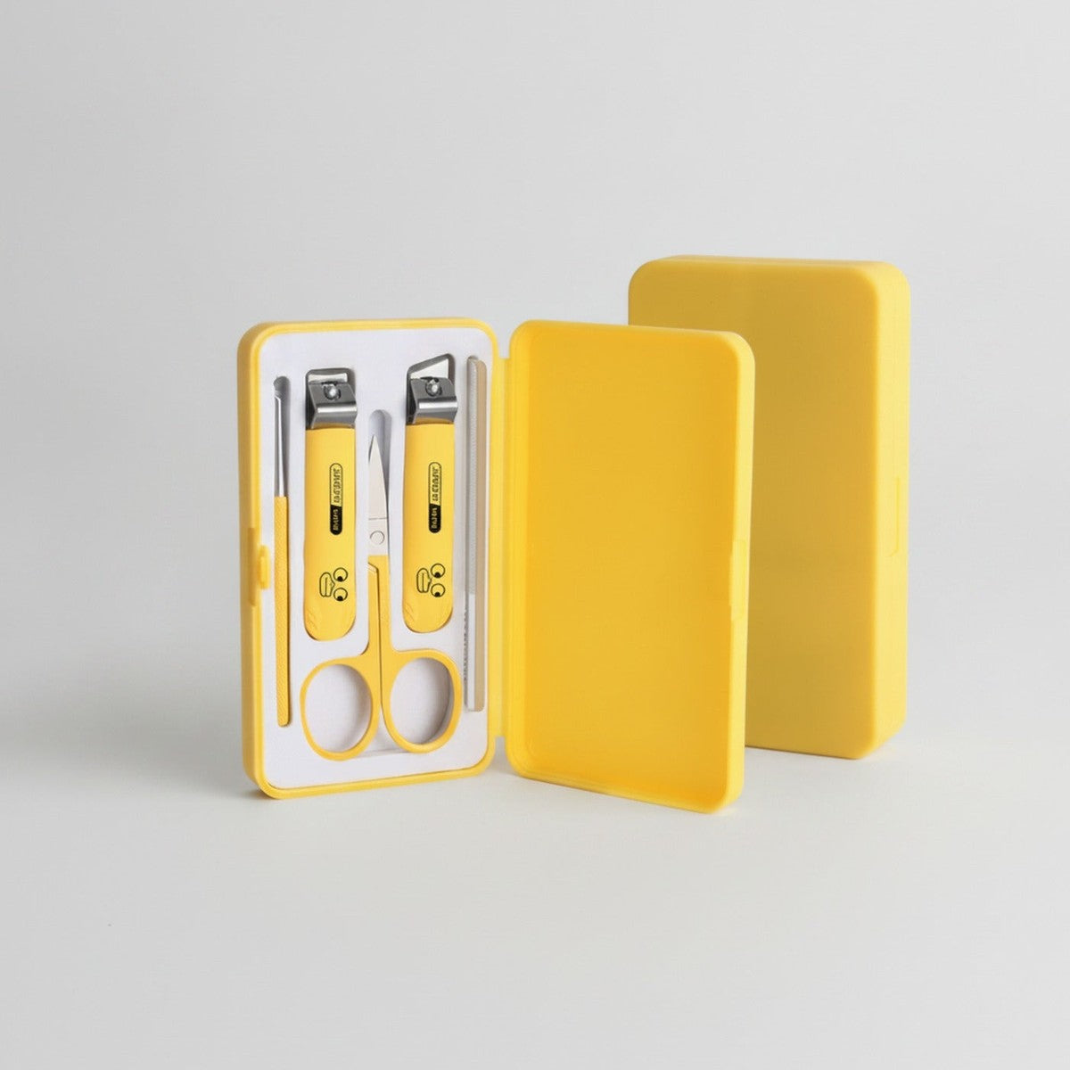 Yellow Nail Care Kit With Scissors And Nail File – Korean nail care (view 1)