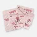 Rose Floral Pink Letter Writing Set With Charm – stationery (view 1)