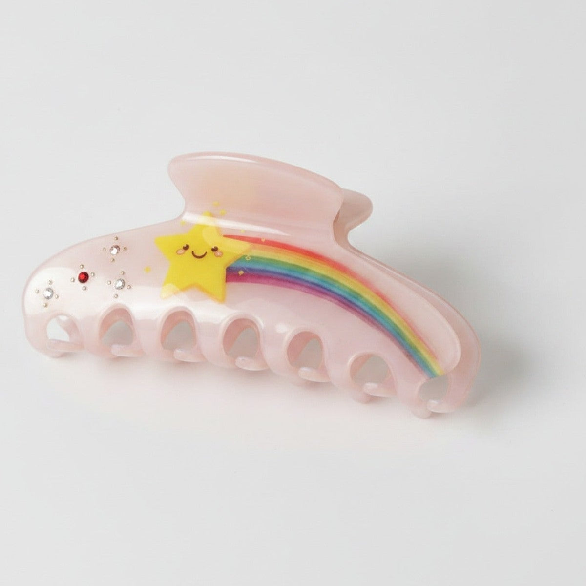 Star Pearl Hair Claw - Pink Star Rainbow Claw Clip #3 – hair accessories (view 1)