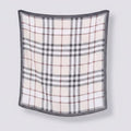 Plaid Lightweight Scarf Wrap - Mauve Plaid