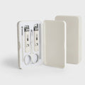 Cream Nail Care Manicure Set With Scissors – Korean nail care (view 1)