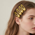 Sparkle Bead Hair Clip Set Yellow Sparkle