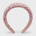 Tweed Padded Headband With Colorful Speckles – hair accessories (view 1)