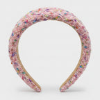 Tweed Padded Headband With Colorful Speckles – hair accessories (view 1)