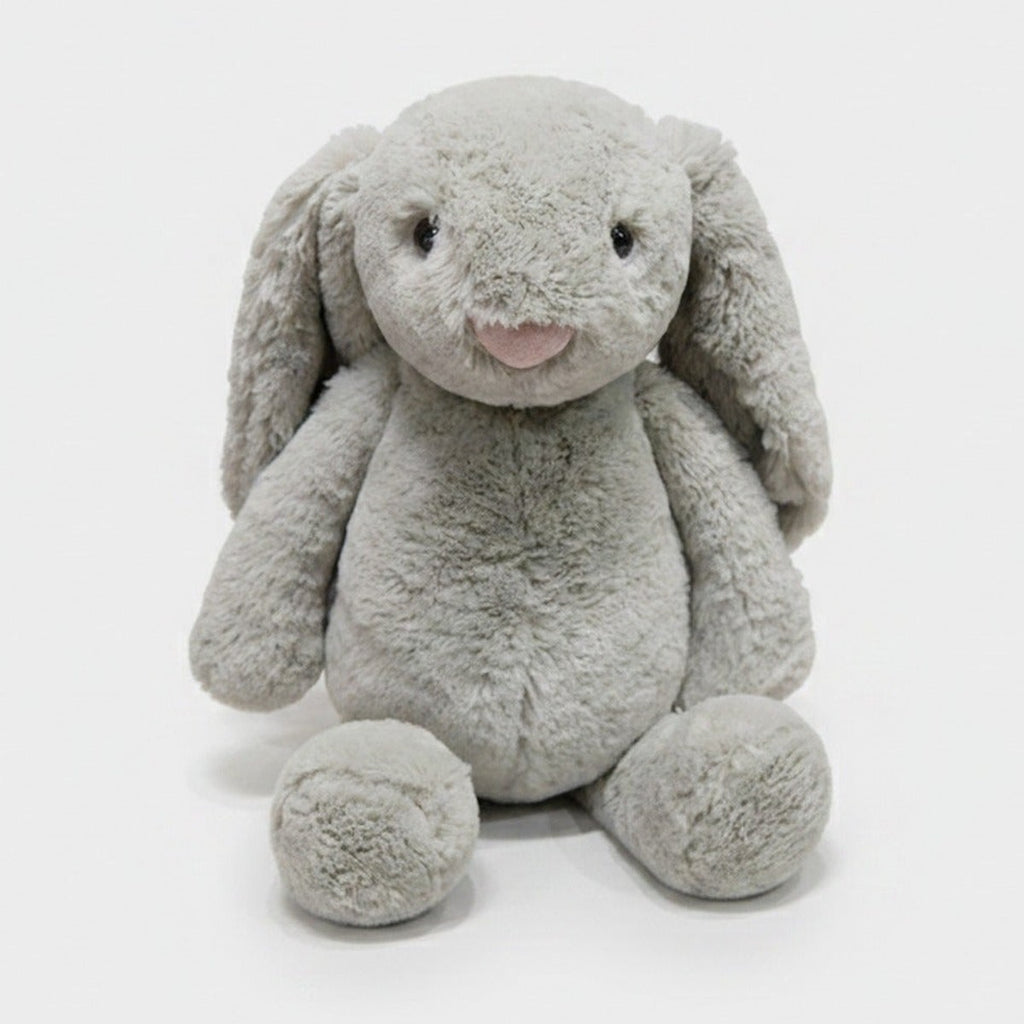 Soft Grey Plush Bunny Stuffed Animal Toy – novelty & toys (view 1)