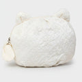 White Quilted Floral Cat Ear Cosmetic Bag With Charm – bags & wallets (view 1)