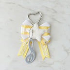 Butterfly Bow Bag Charm - Yellow