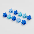 Flower Hair Clips Set - Blue Flowers – hair accessories (view 1)