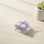 Mini Keyboard Cap Keychain - Purple Dot